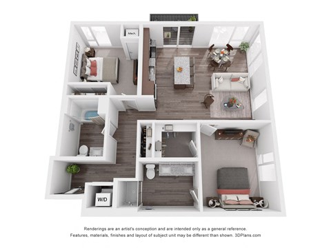 C4 Floor Plan at Maven on Broadway, Rochester, MN